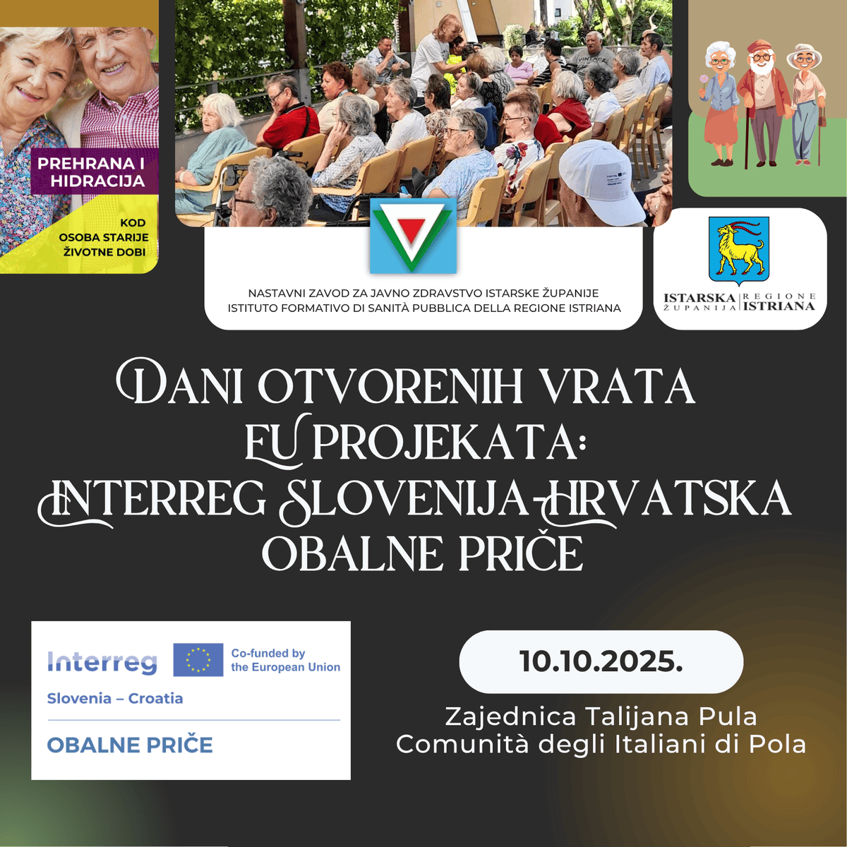 Program i najava Dana otvorenih vrata EU projekata: Interreg Slovenija – Hrvatska Obalne priče